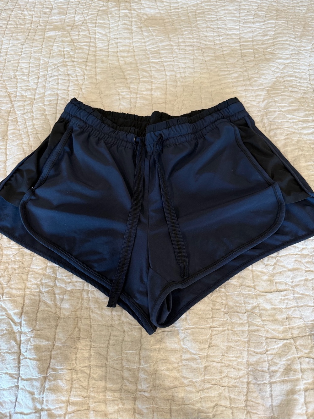 Athleta Navy Colorblocked Short